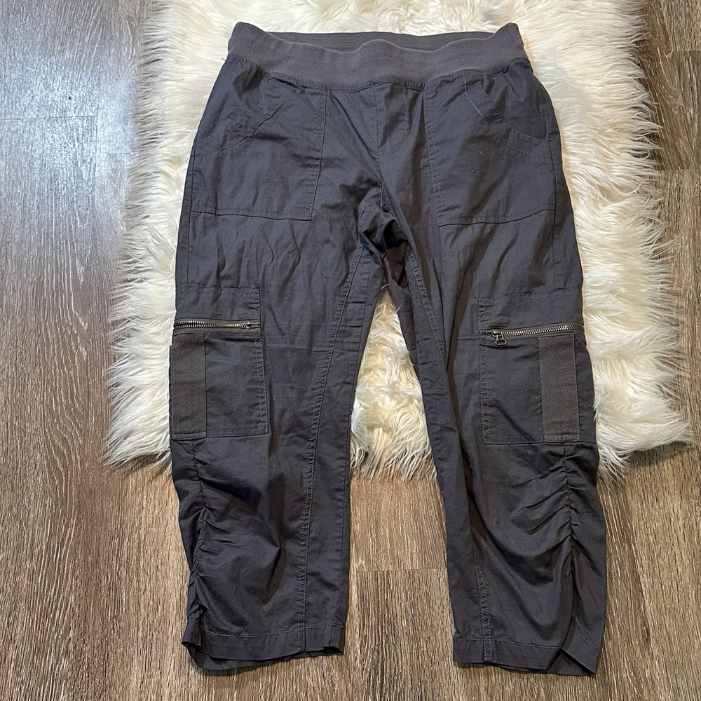 XCVI Wearables Womens Nadia Crop Pant Pull On Size Small Cargo Pockets
